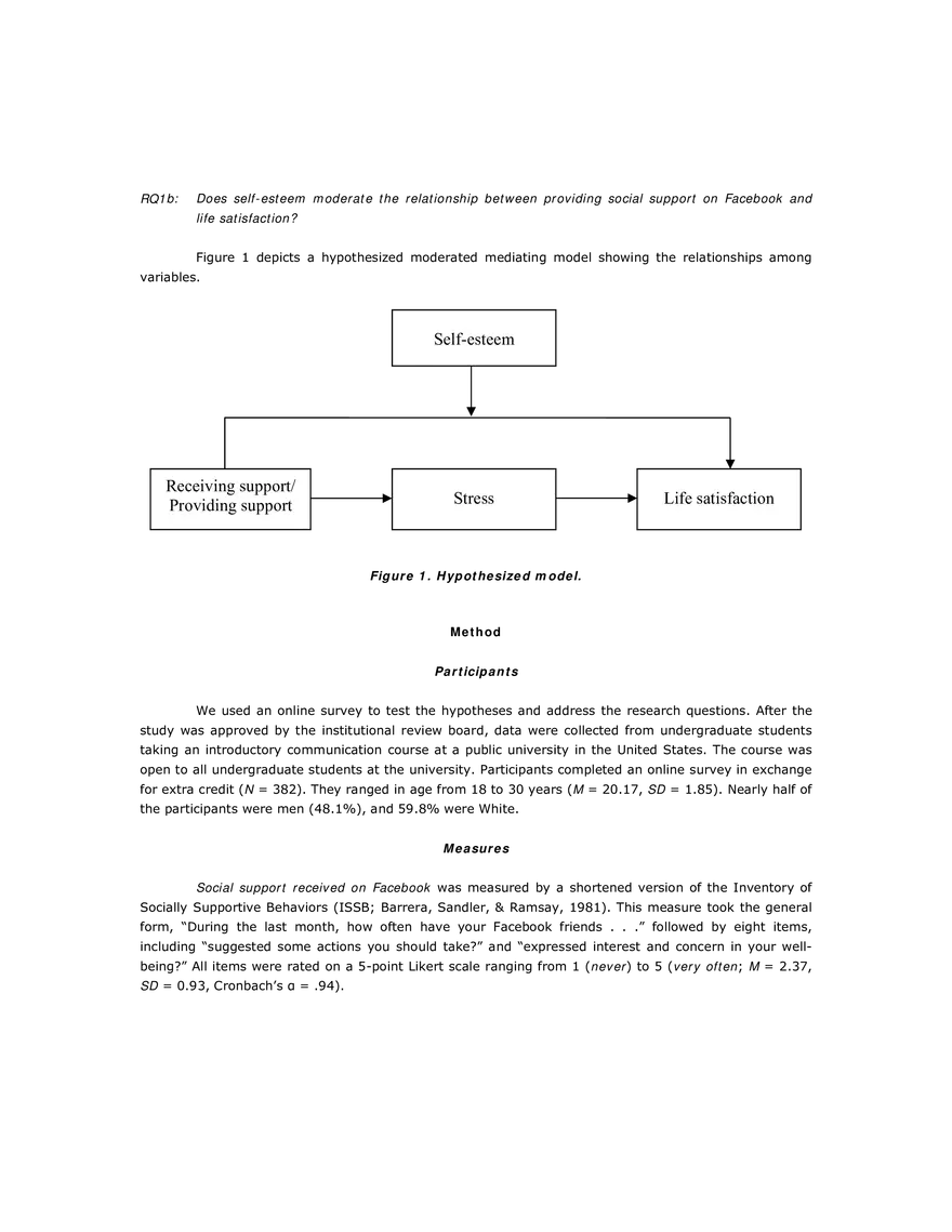 Stress as Mediator and Self-Esteem as Moderator - Page 6