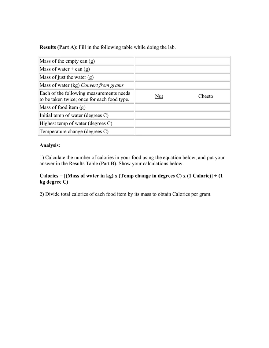 Lesson 2  - Ration Components Calculating Calories - Page 8