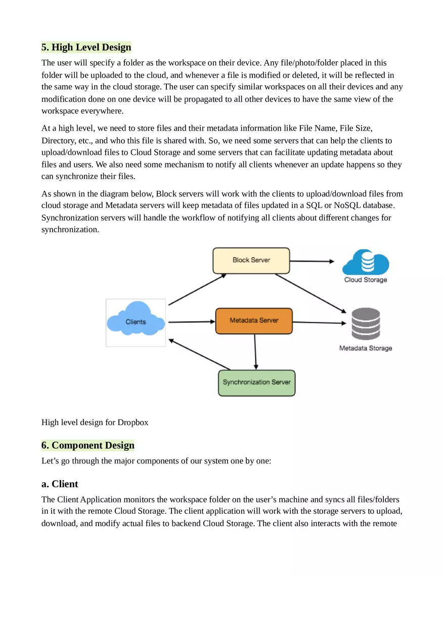 Designing Dropbox - Page 5