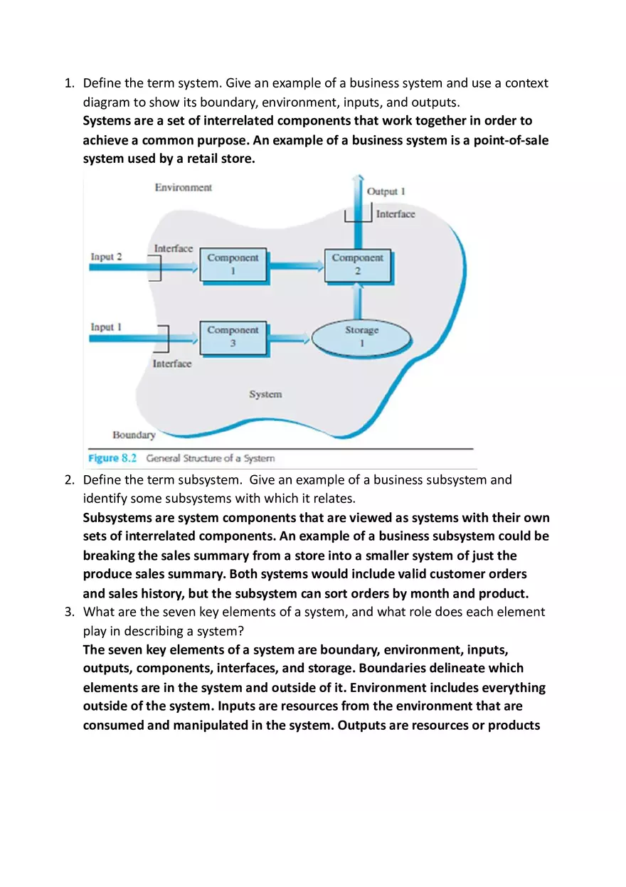 Define the Term System - Page 1