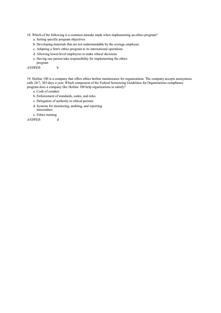 Developing and Implementing an Effective Ethics Program - Page 11