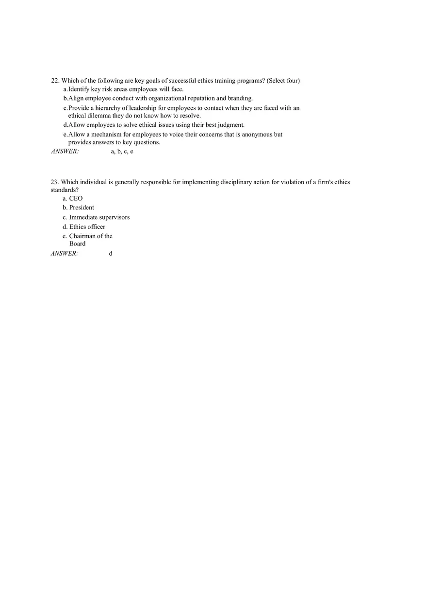 Developing and Implementing an Effective Ethics Program - Page 13