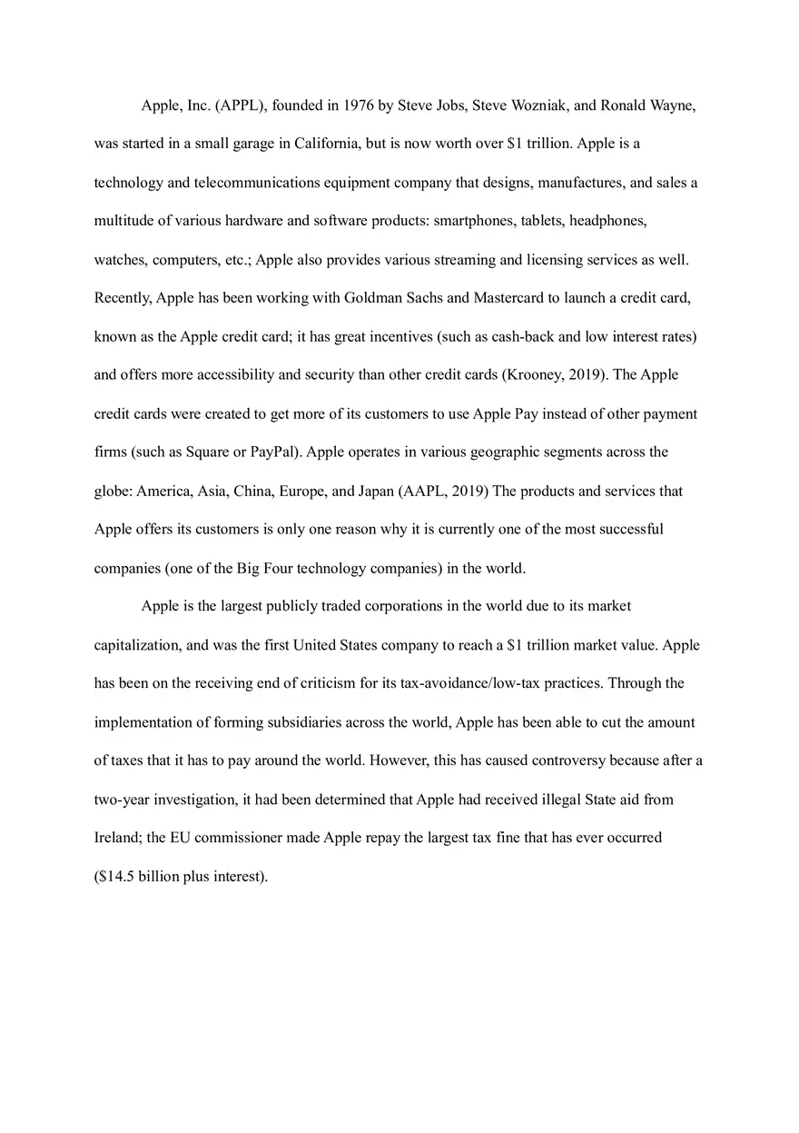 Finances of Apple Inc - Page 2