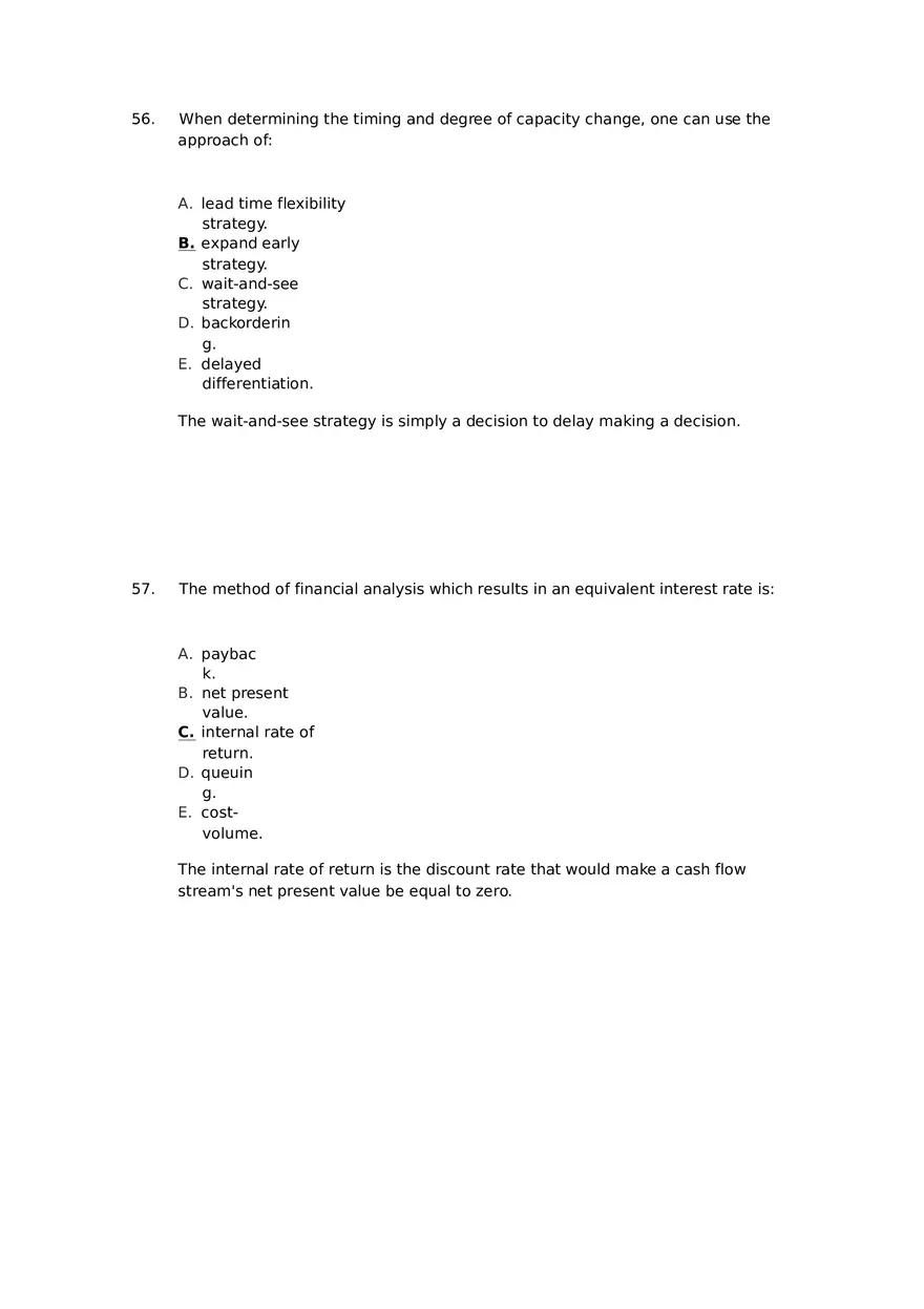 Strategic Capacity Planning for Products and Services Pt 2 - Page 4