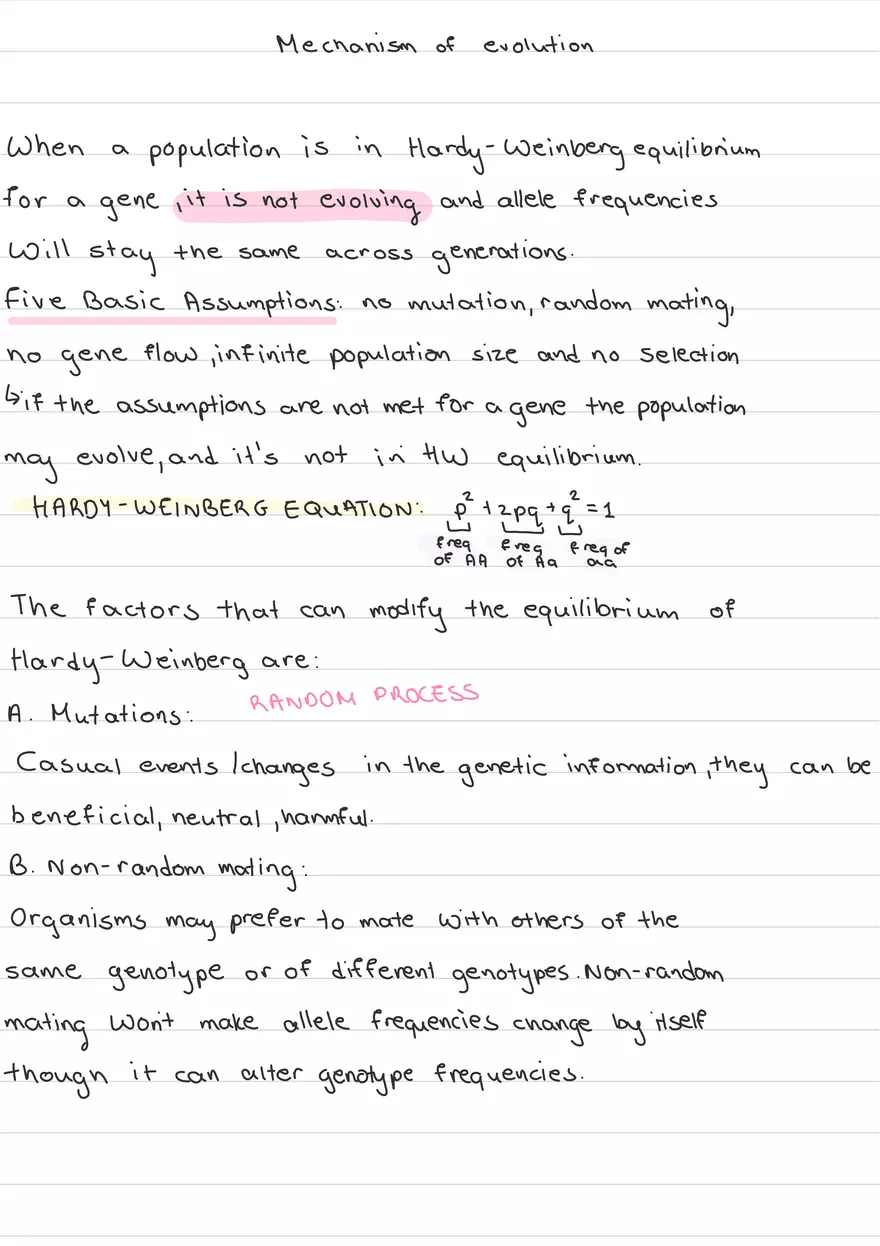 Mechanisms of Evolution - Page 1