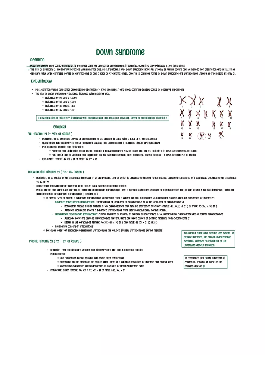 Down Syndrome - Page 1