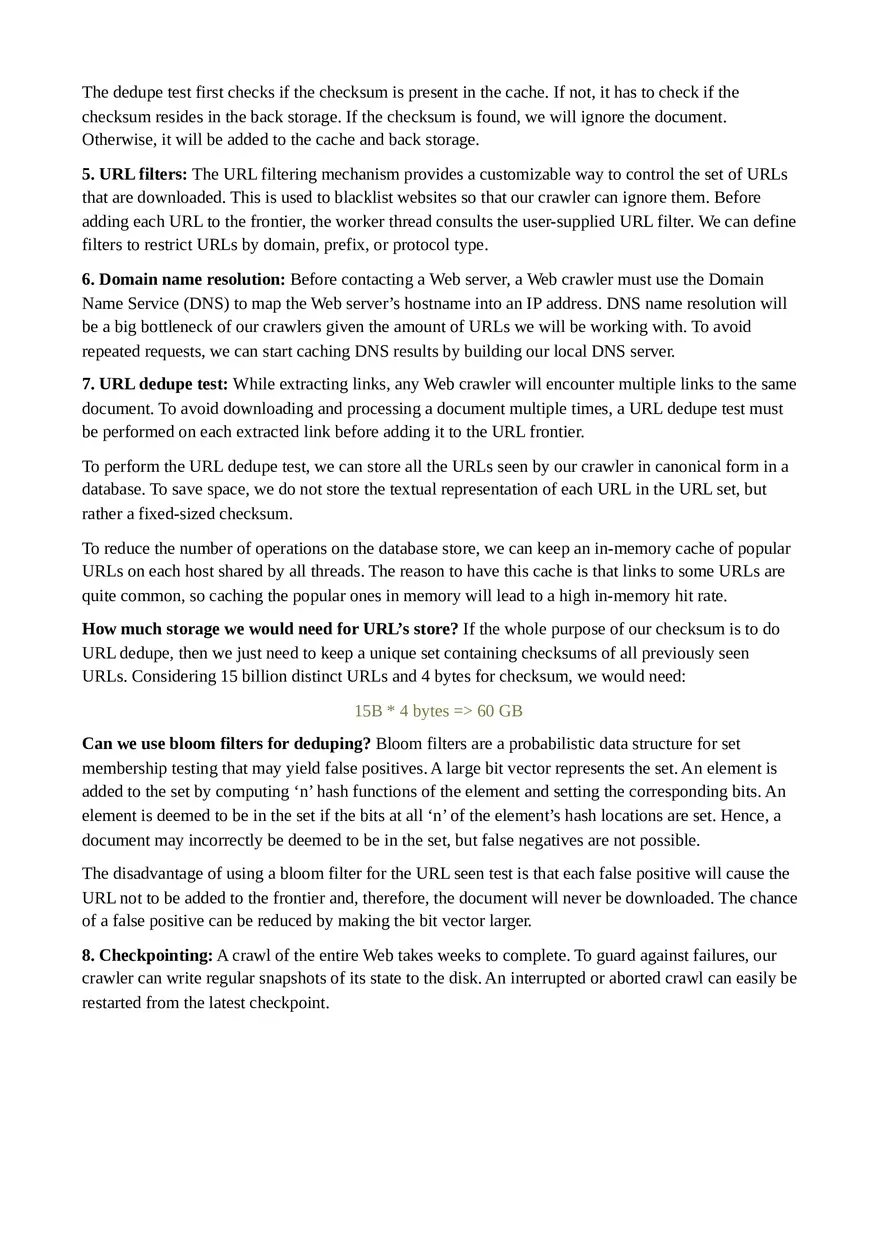 Designing a Web Crawler - Page 7