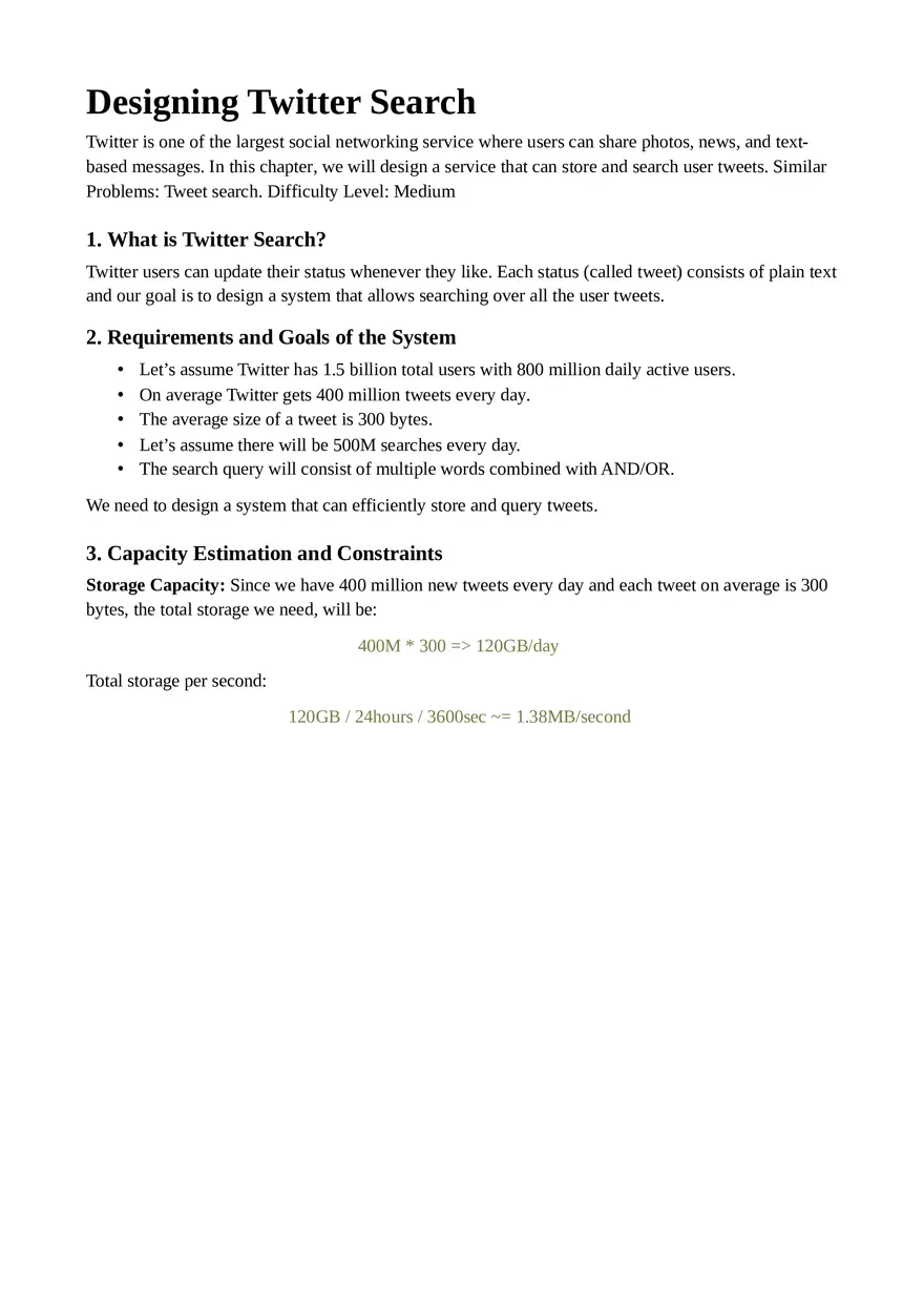 Designing Twitter Search - Page 1