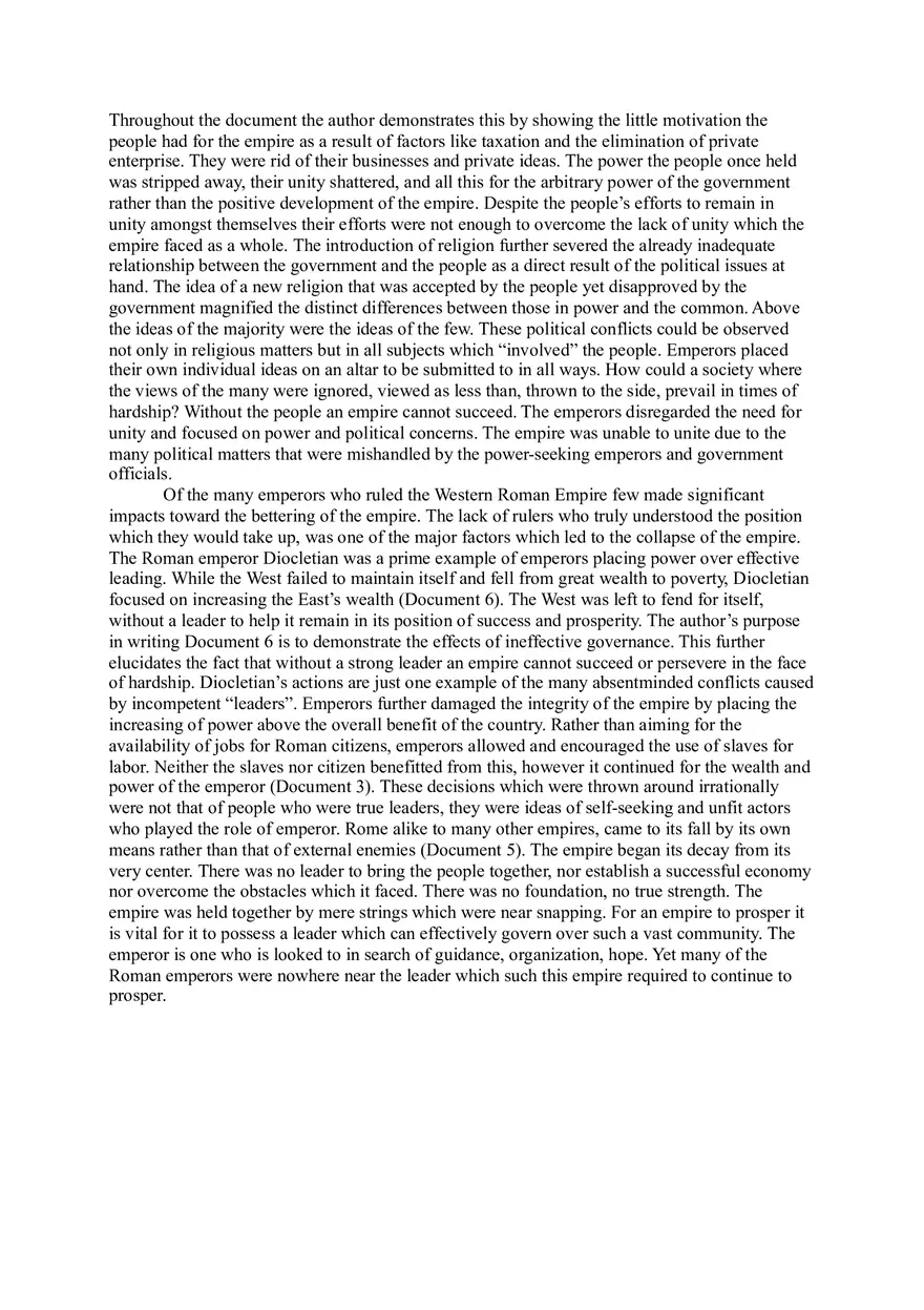 Fall of Rome DBQ - Page 2