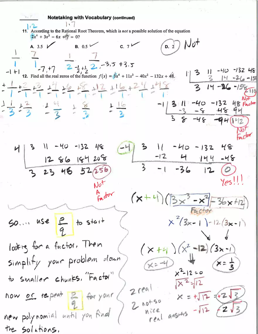 Quartic Equations and Repeated Solutions of Algebra - Page 3