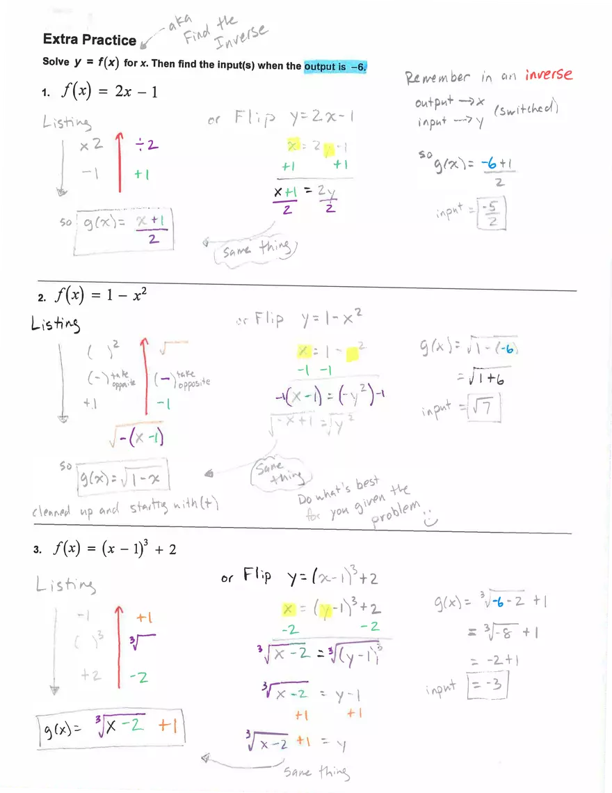 lnverse of а Function - Page 3
