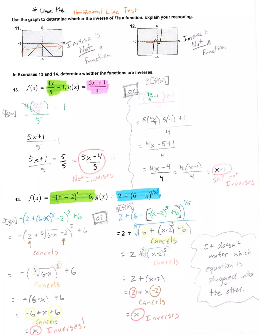 lnverse of а Function - Page 6