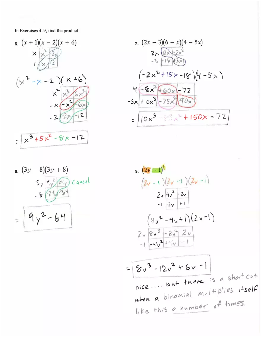 Pascal's Triangle to expand the binomial - Page 2