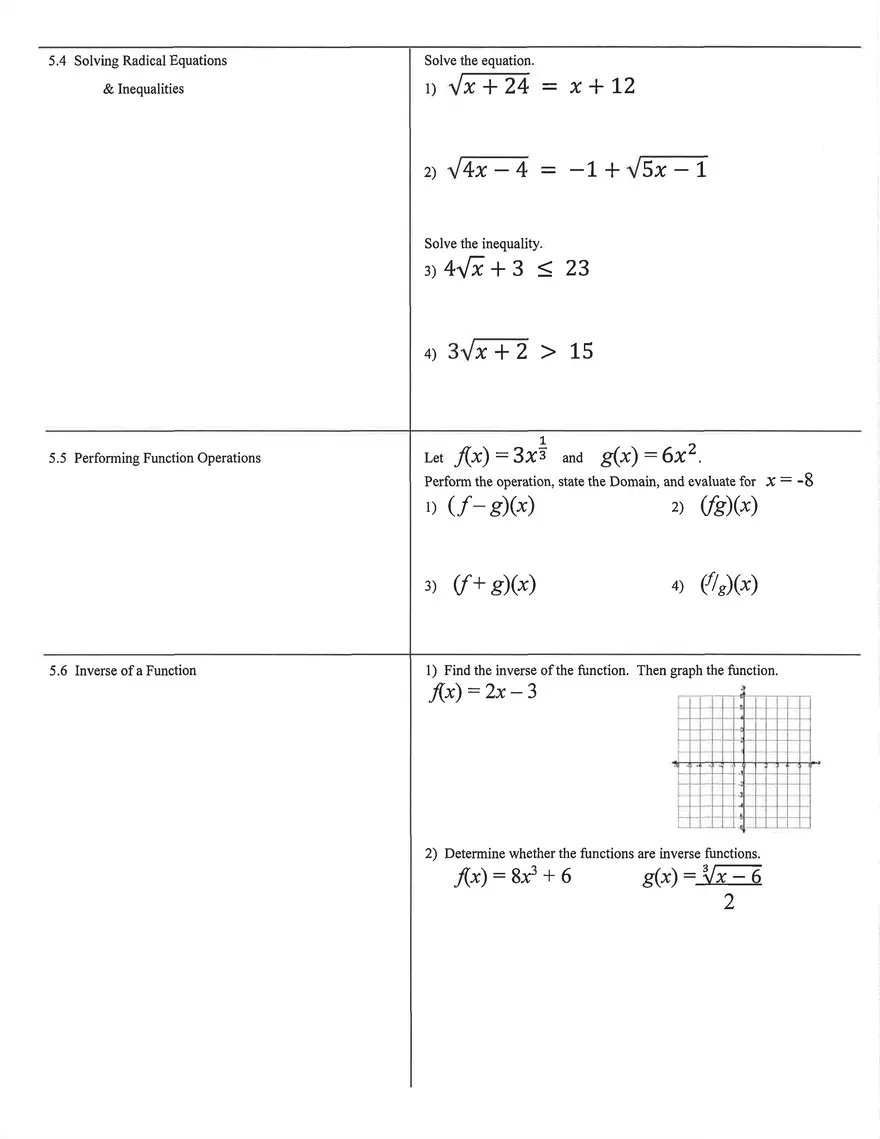 Rational Exponents of Algebra - Page 2