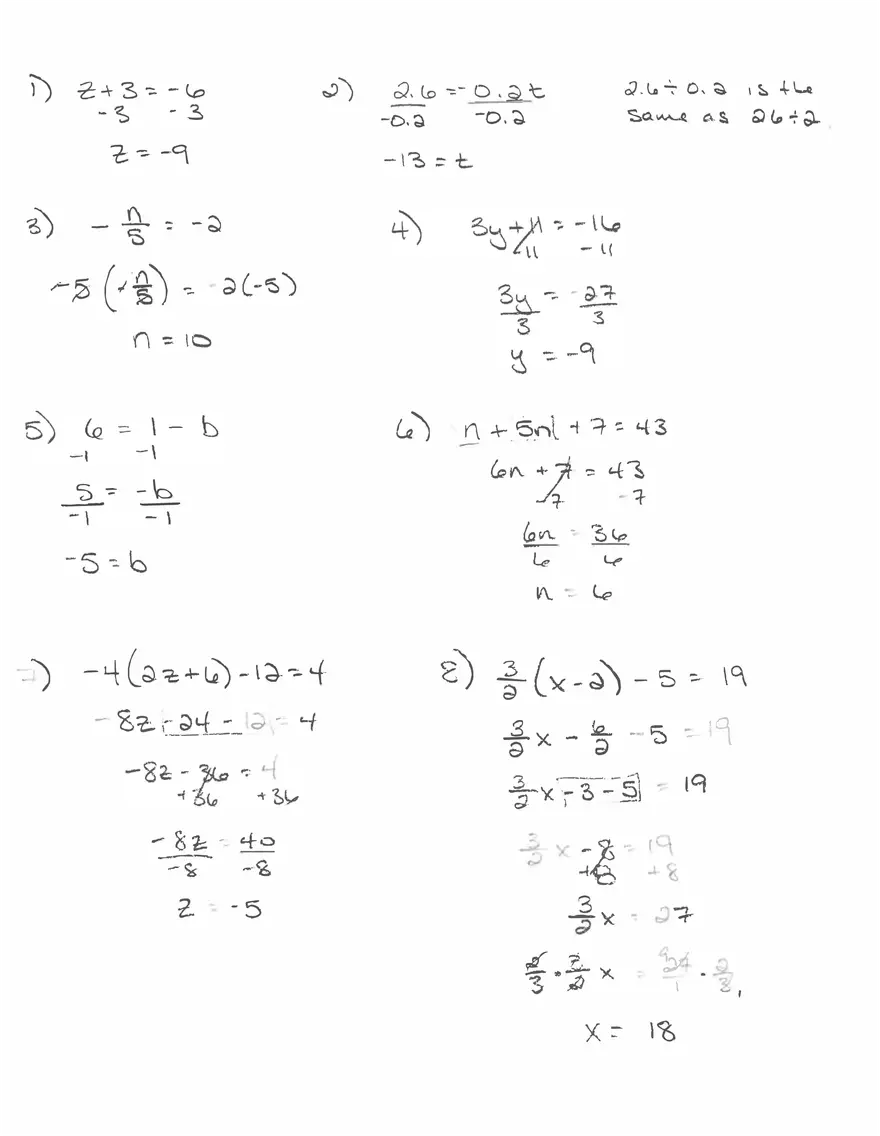 Chapter 1 Review: Solving Equations in Algebra - Page 1