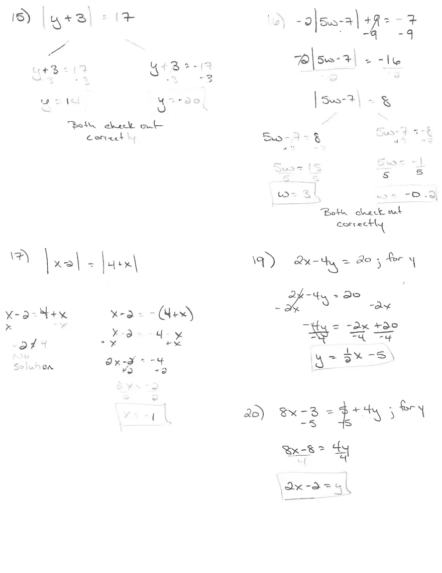 Chapter 1 Review: Solving Equations in Algebra - Page 3