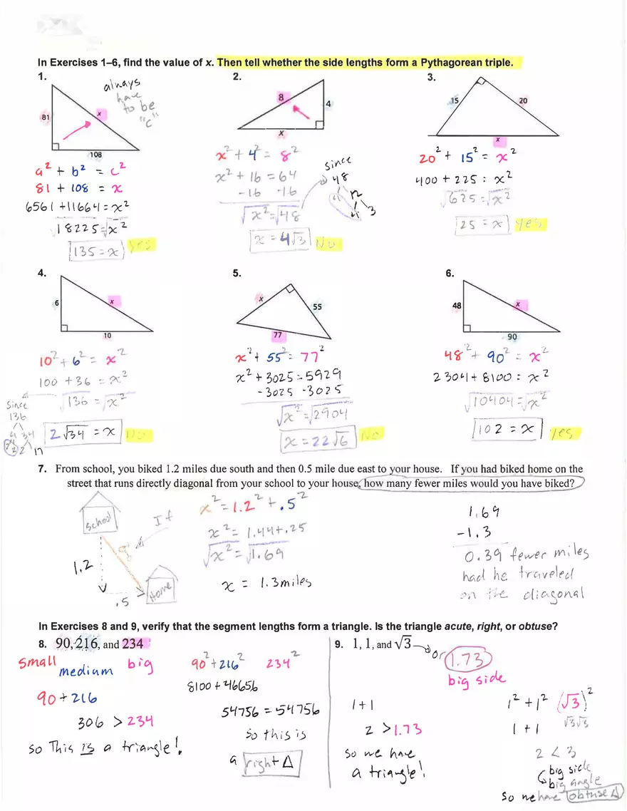 The Pythagorean Theorem - Page 2