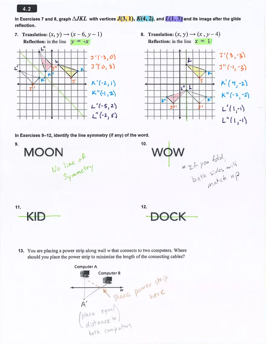 Postulate 4.2 Reflection Postulate of Algebra - Page 3