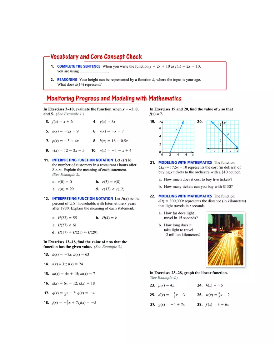 Matching Functions with Their Graphs - Page 5