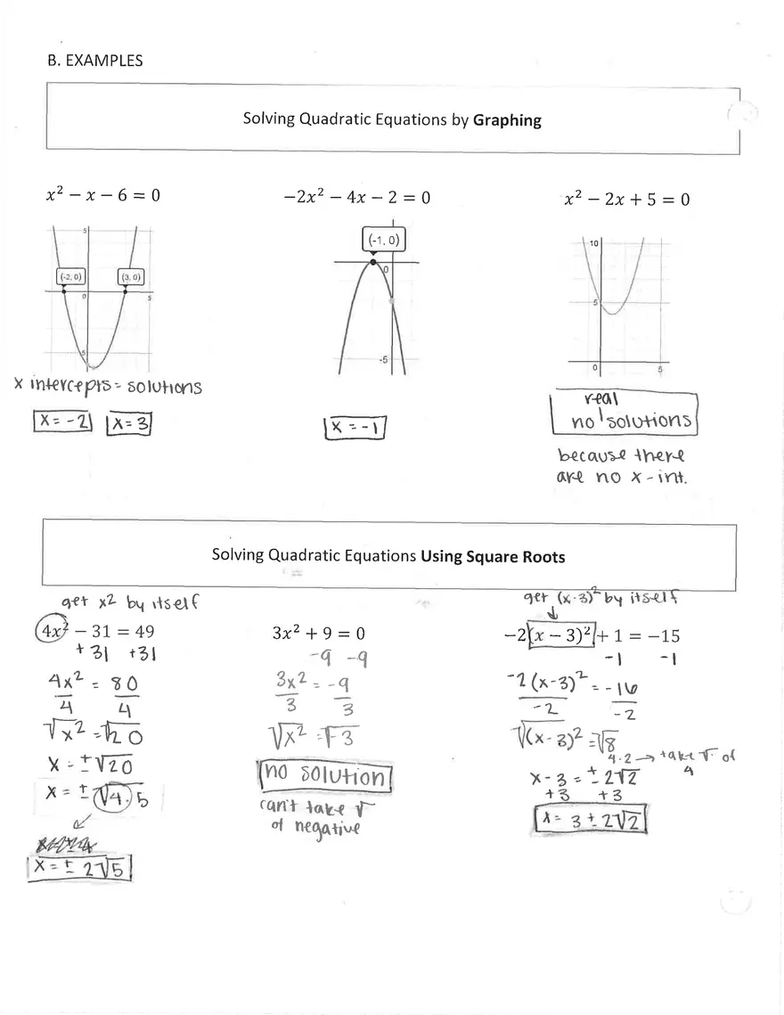 Quadratic Equation in One Variable - Page 2