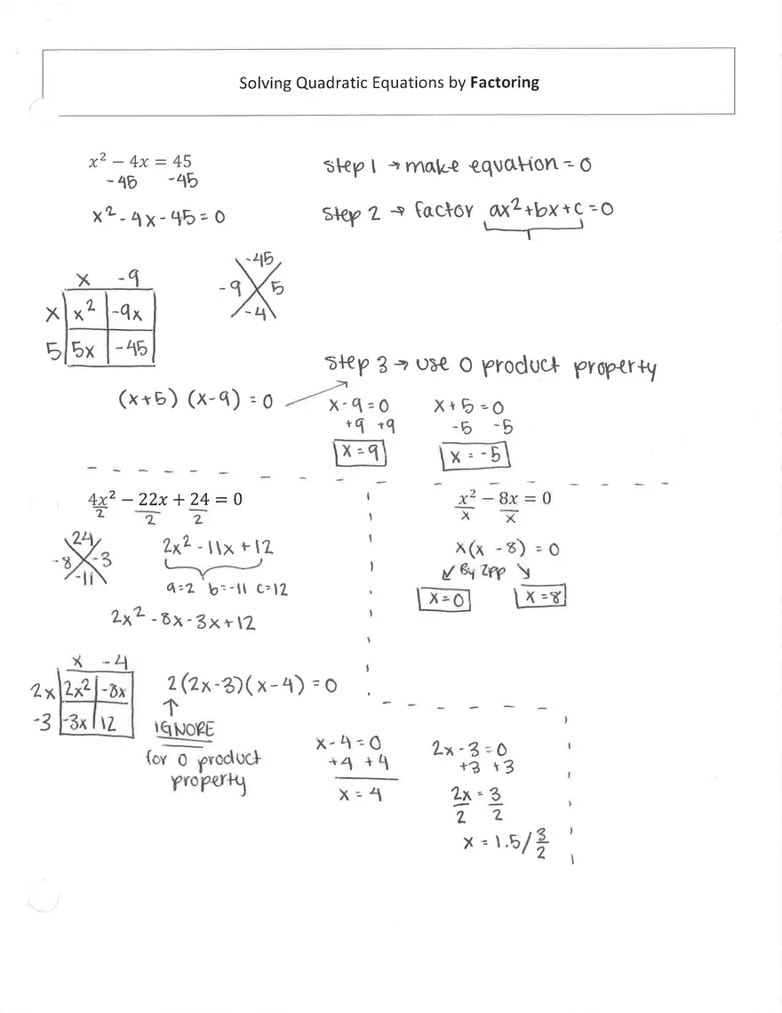 Quadratic Equation in One Variable - Page 3