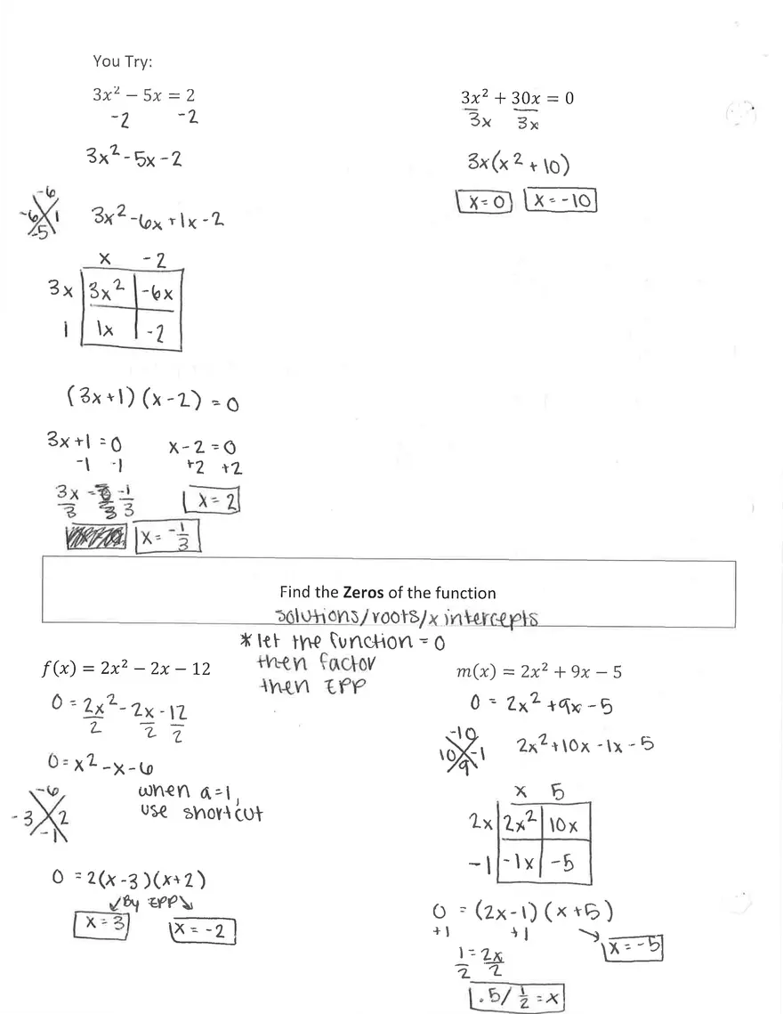 Quadratic Equation in One Variable - Page 4