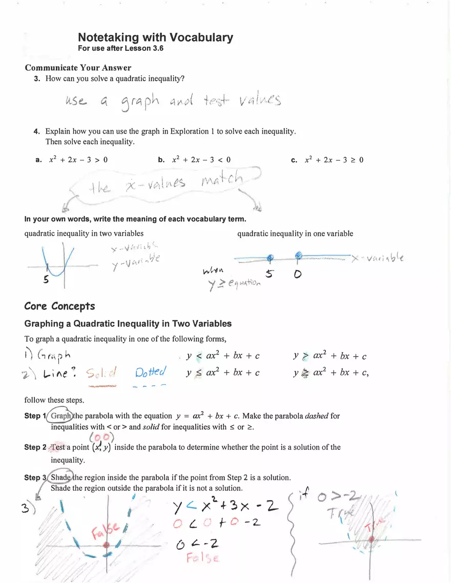 Quadratic lnequalities of Algebra - Page 2