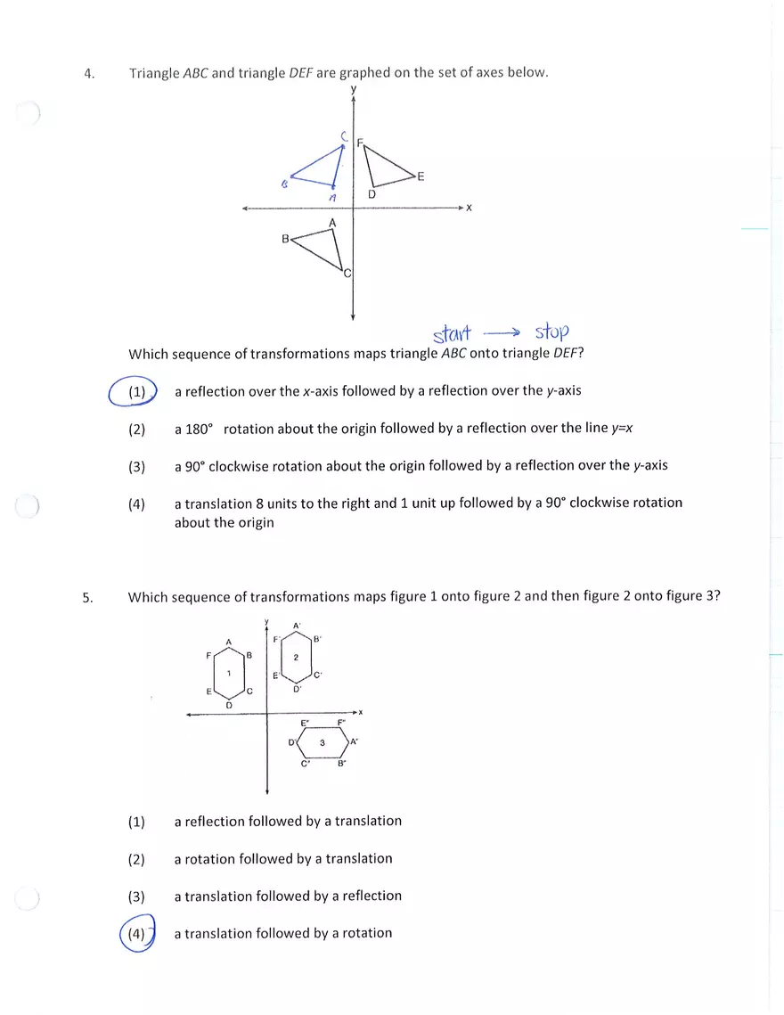 Unit 3 Review Fundamentals of Geometry - Page 2