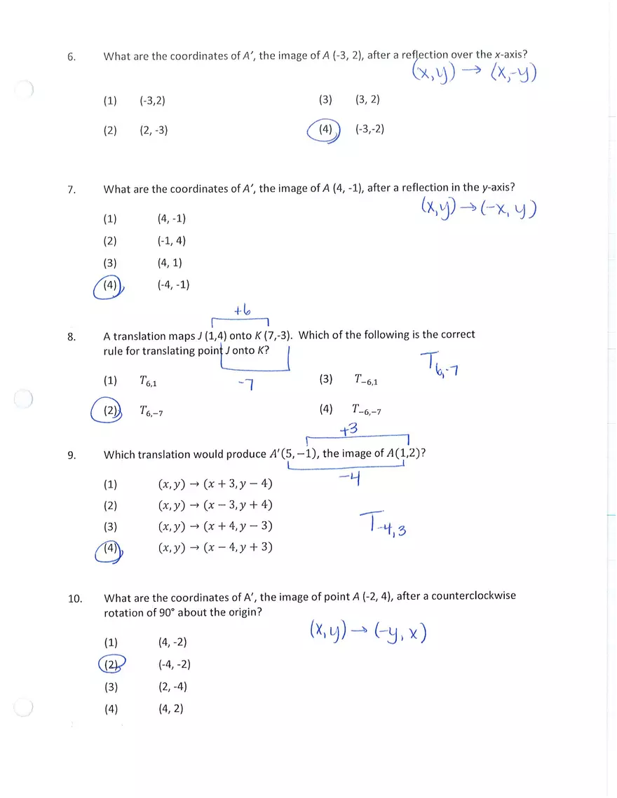 Unit 3 Review Fundamentals of Geometry - Page 3