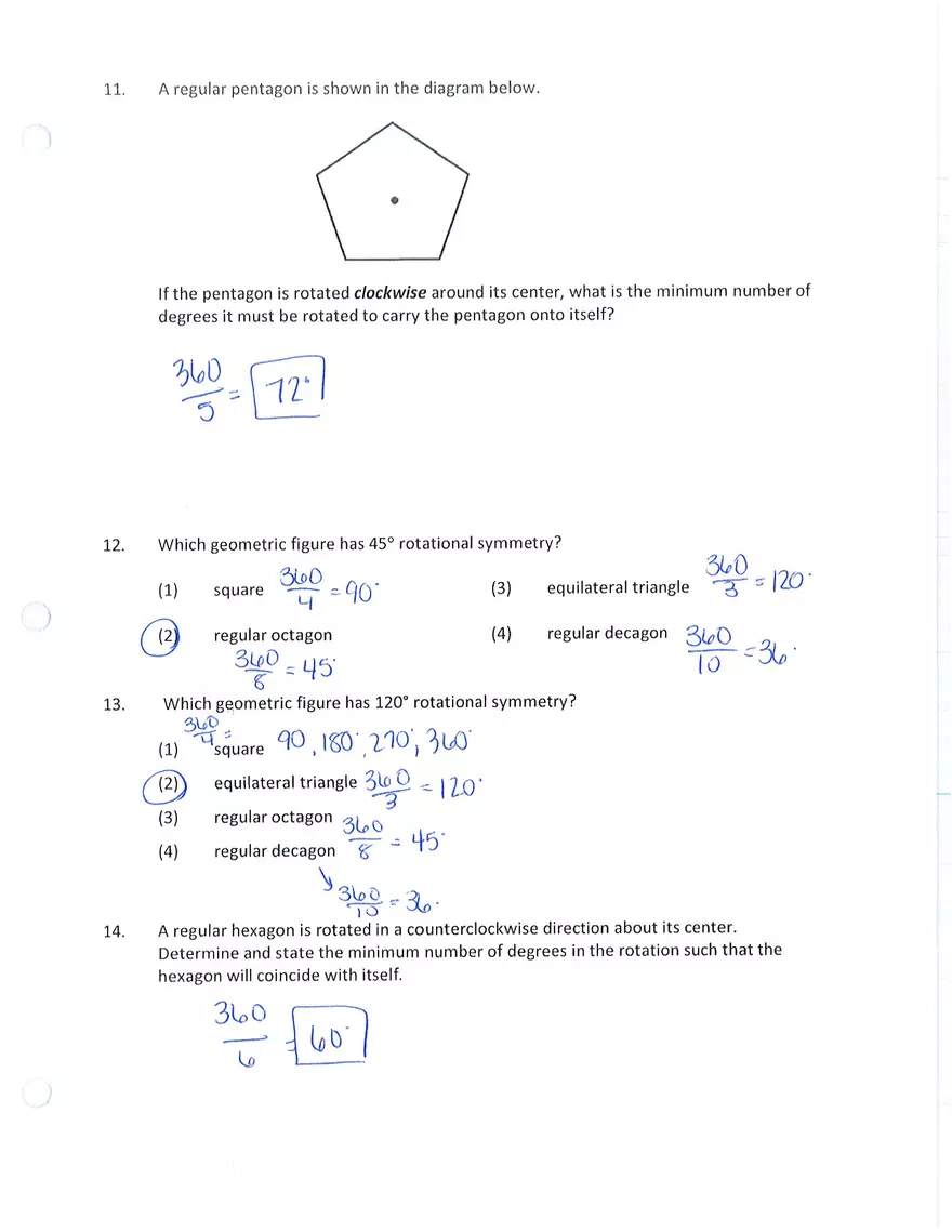 Unit 3 Review Fundamentals of Geometry - Page 4