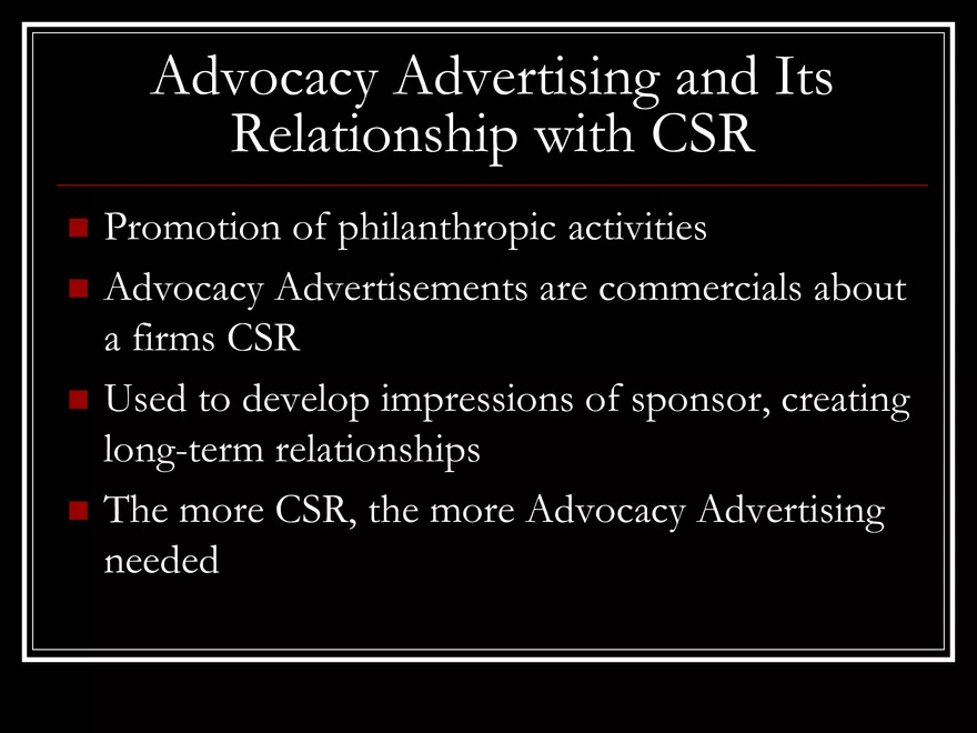 Advocacy Advertising - Believe it or Not - Page 17