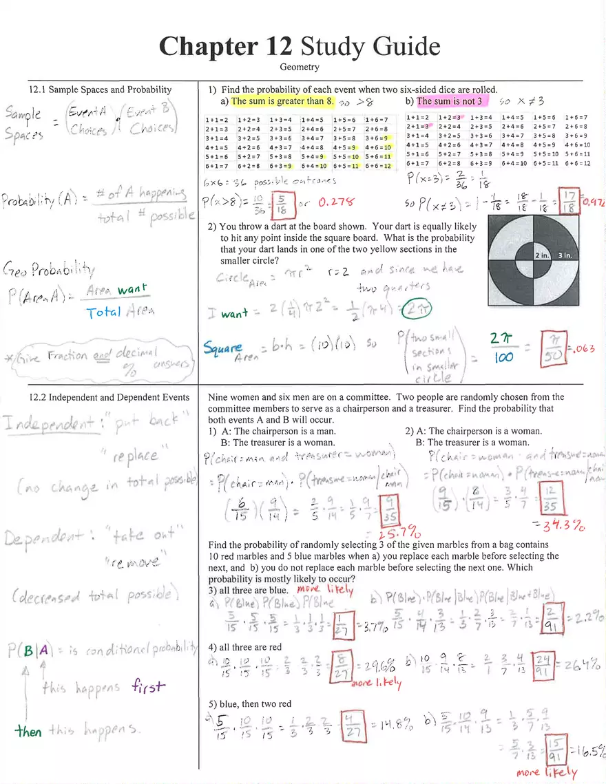 Chapter 12 Study Guide of Geometry - Page 2