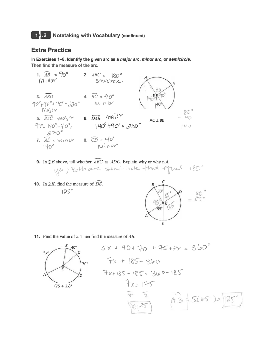 Lines and Segments That lntersect Circles - Page 3
