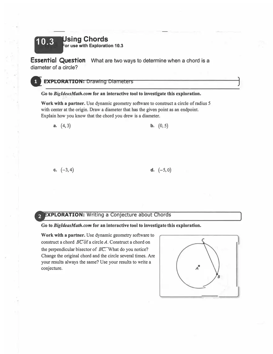 Lines and Segments That lntersect Circles - Page 4