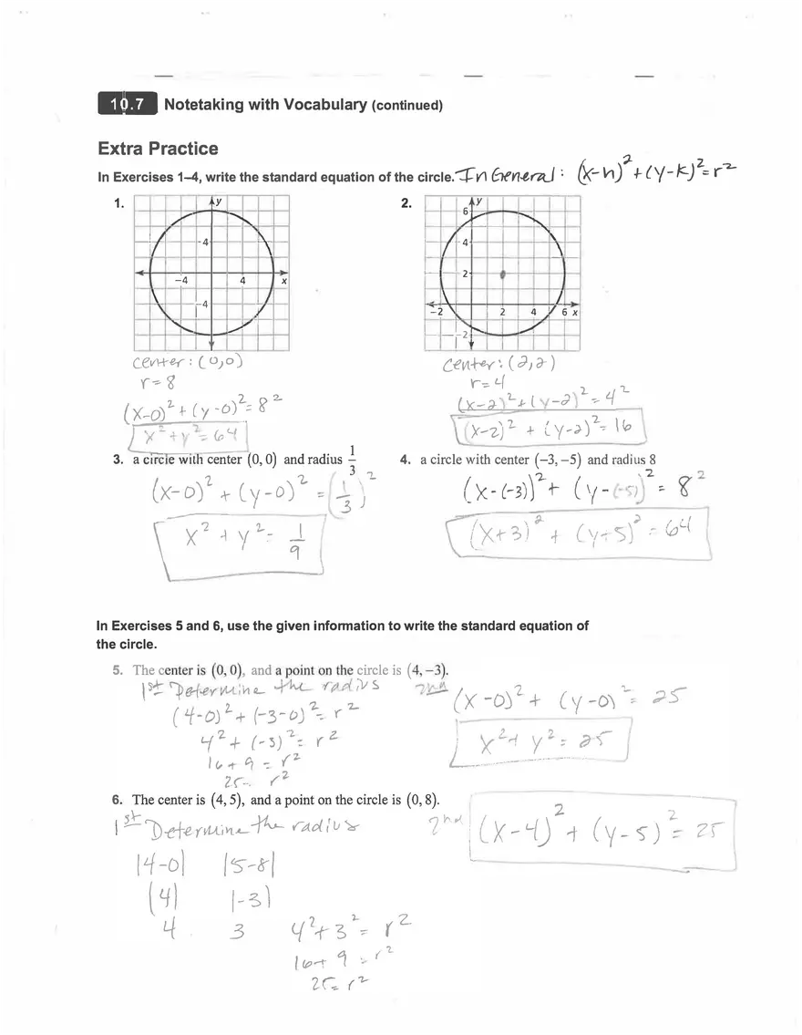 Lines and Segments That lntersect Circles - Page 5