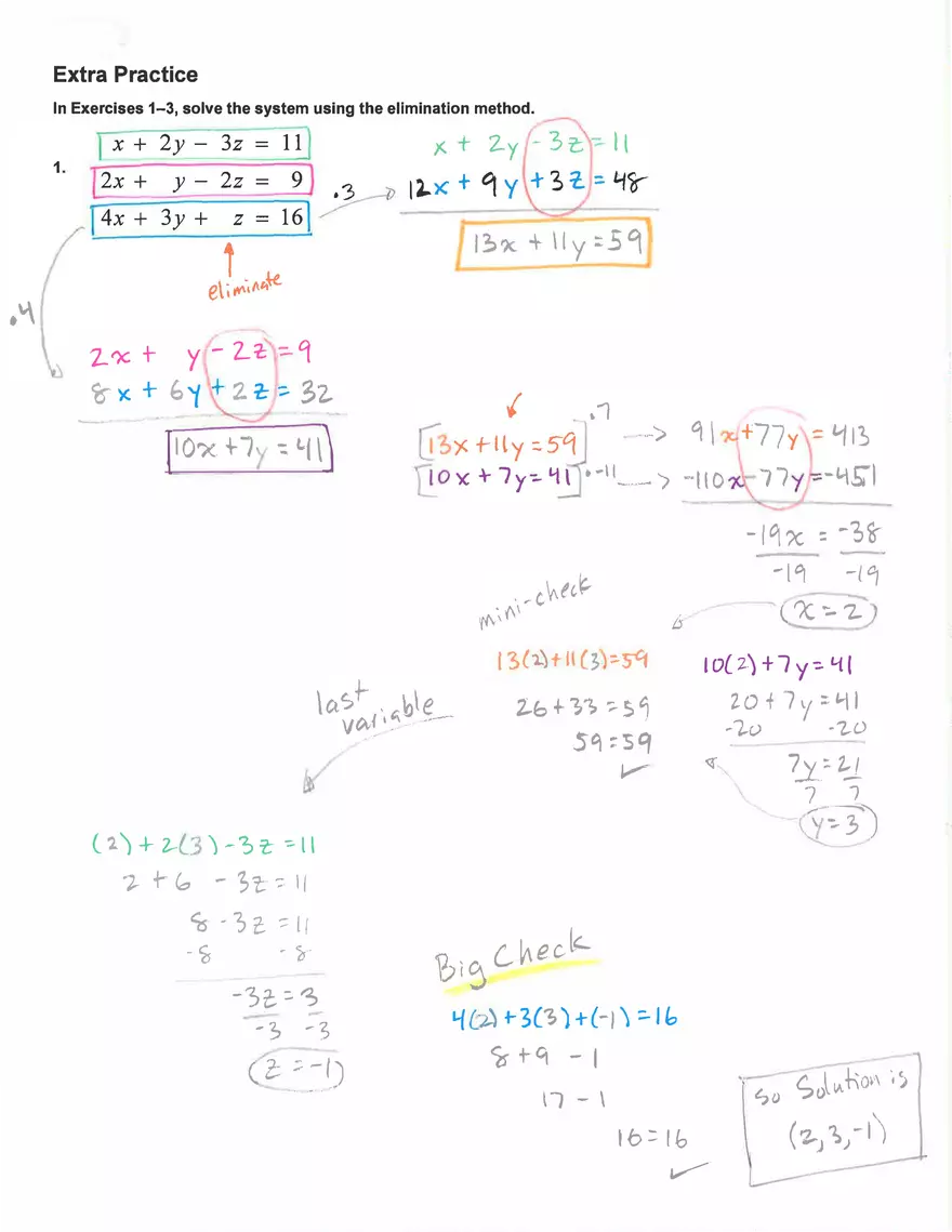 Solving 3 Systems of Equations - Page 4