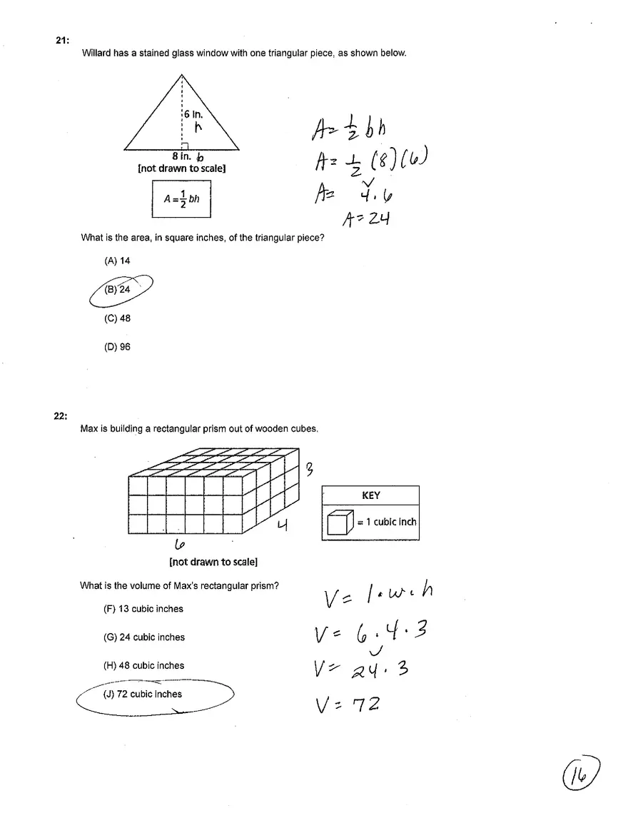 Practice Questions for the State Test of Geometry - Page 8