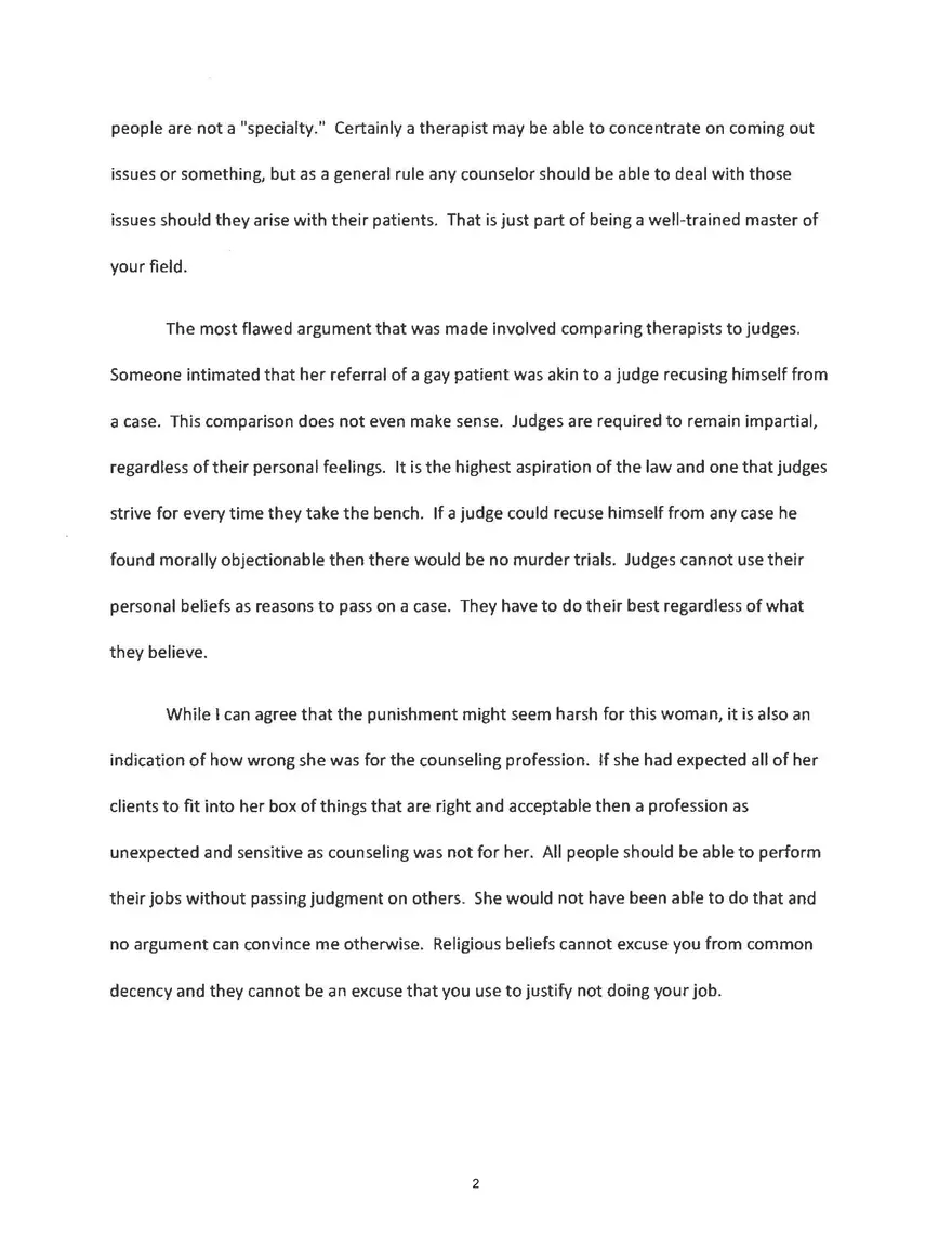 17.S914 Reflection Paper: Reflection 1 (Religion and Sexuality) - Page 2