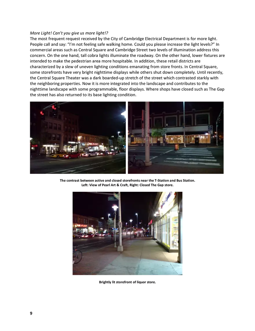 Alternative Narratives of Nighttime and Illumination: An Exploration of Central Square in Cambridge, MA - Page 15