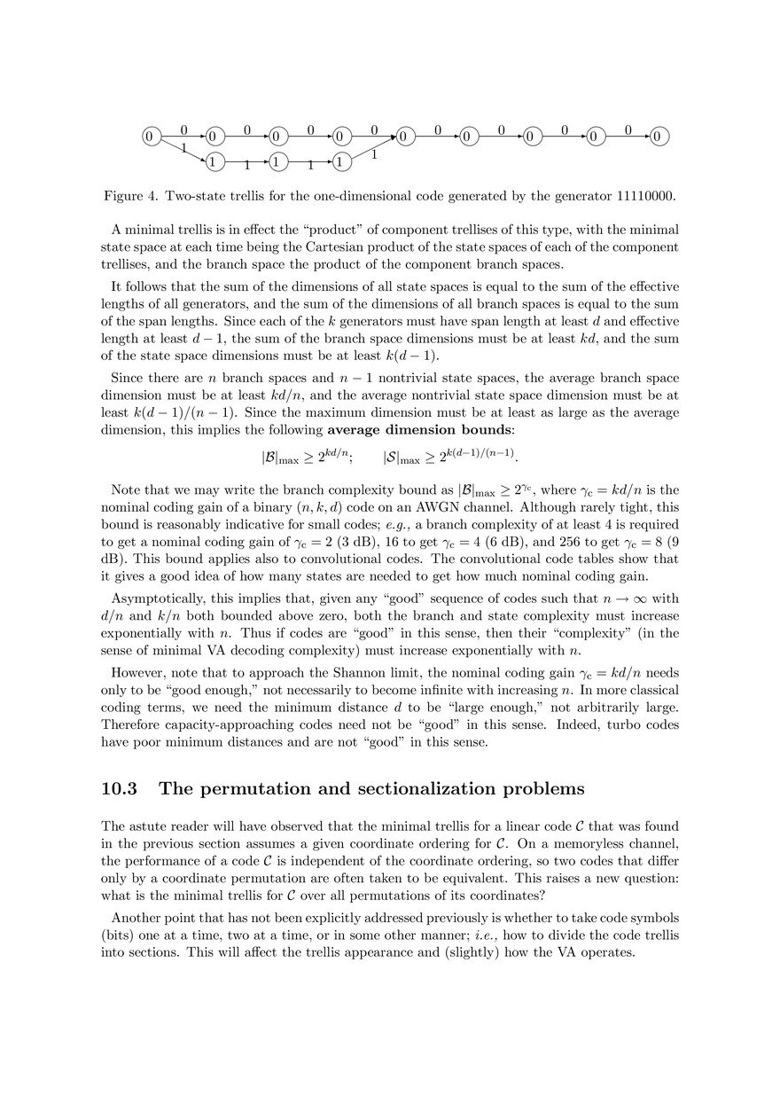 Trellis Representations of Binary Linear Block Codes - Page 3