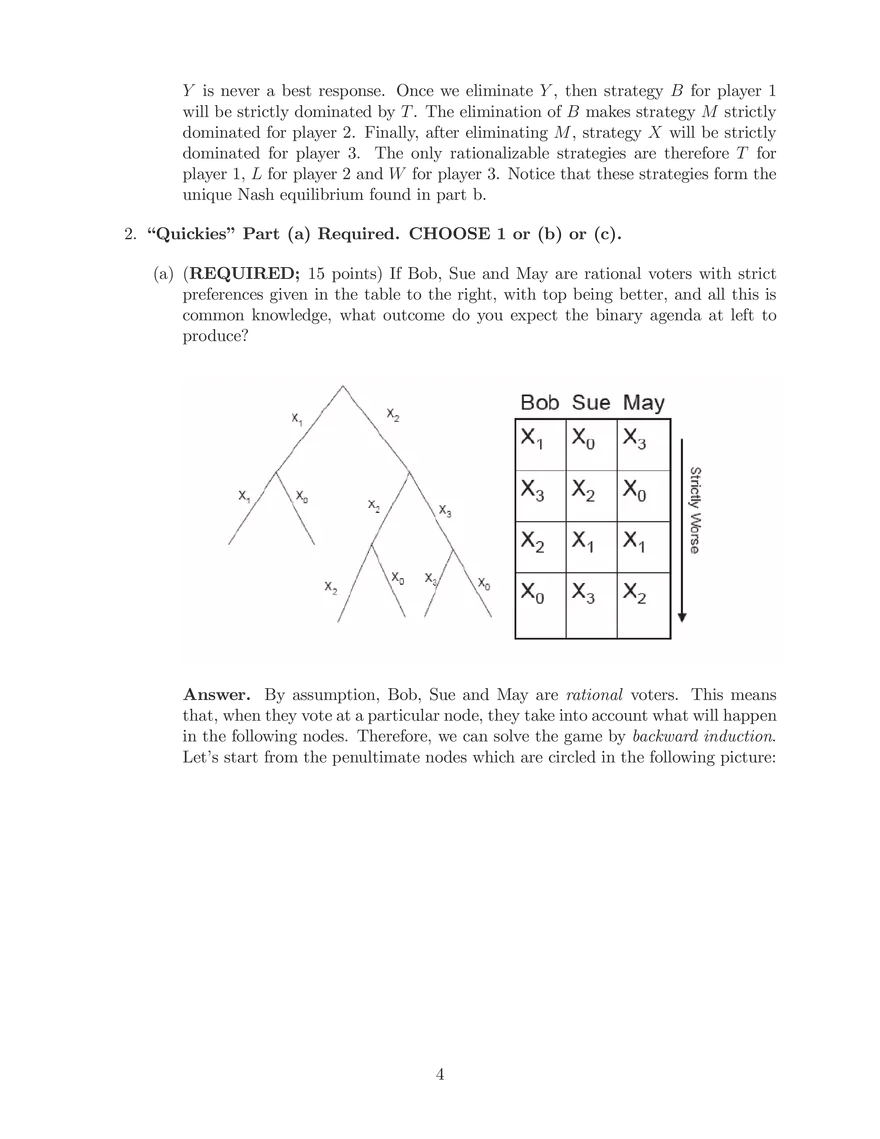 14.12 Economic Applications of Game Theory, Midterm 1 (Solutions) - Page 7