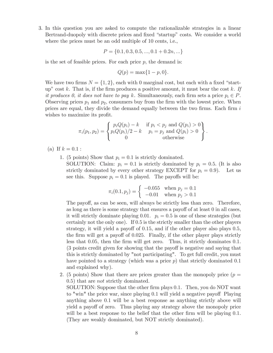 14.12 Economic Applications of Game Theory, Midterm 1 (Solutions) - Page 11
