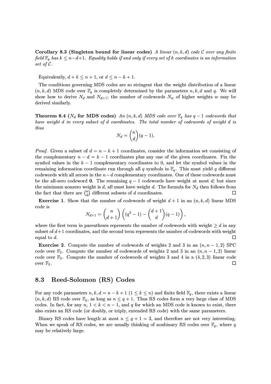 Reed-Solomon Codes - Page 8