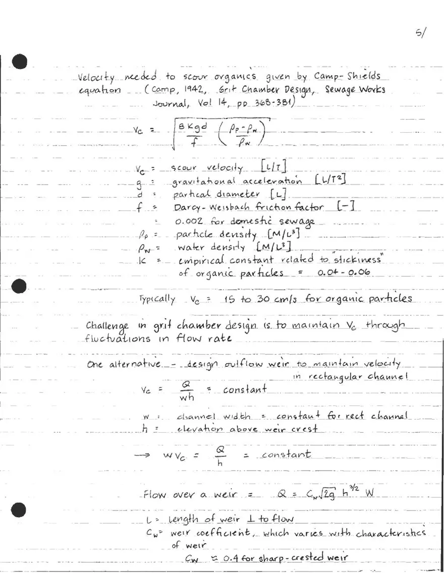Lecture 13: Wastewater Screening, Primary Treatment - Page 13
