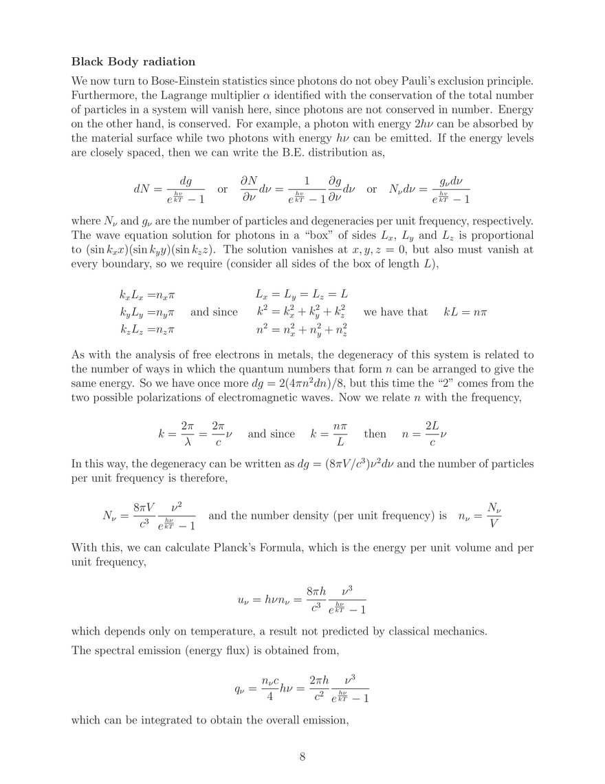 Some Important Results of Statistical Mechanics - Page 8