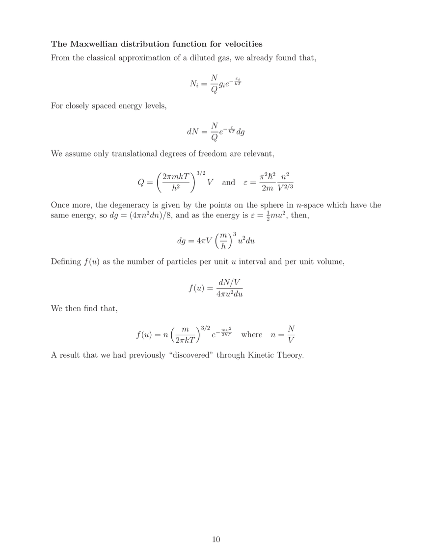 Some Important Results of Statistical Mechanics - Page 10