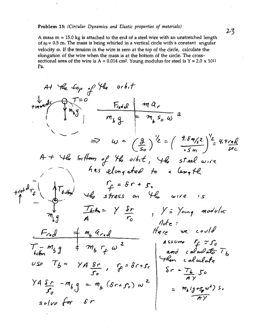 8.01X Practice Final Exam (Solutions) - Page 17