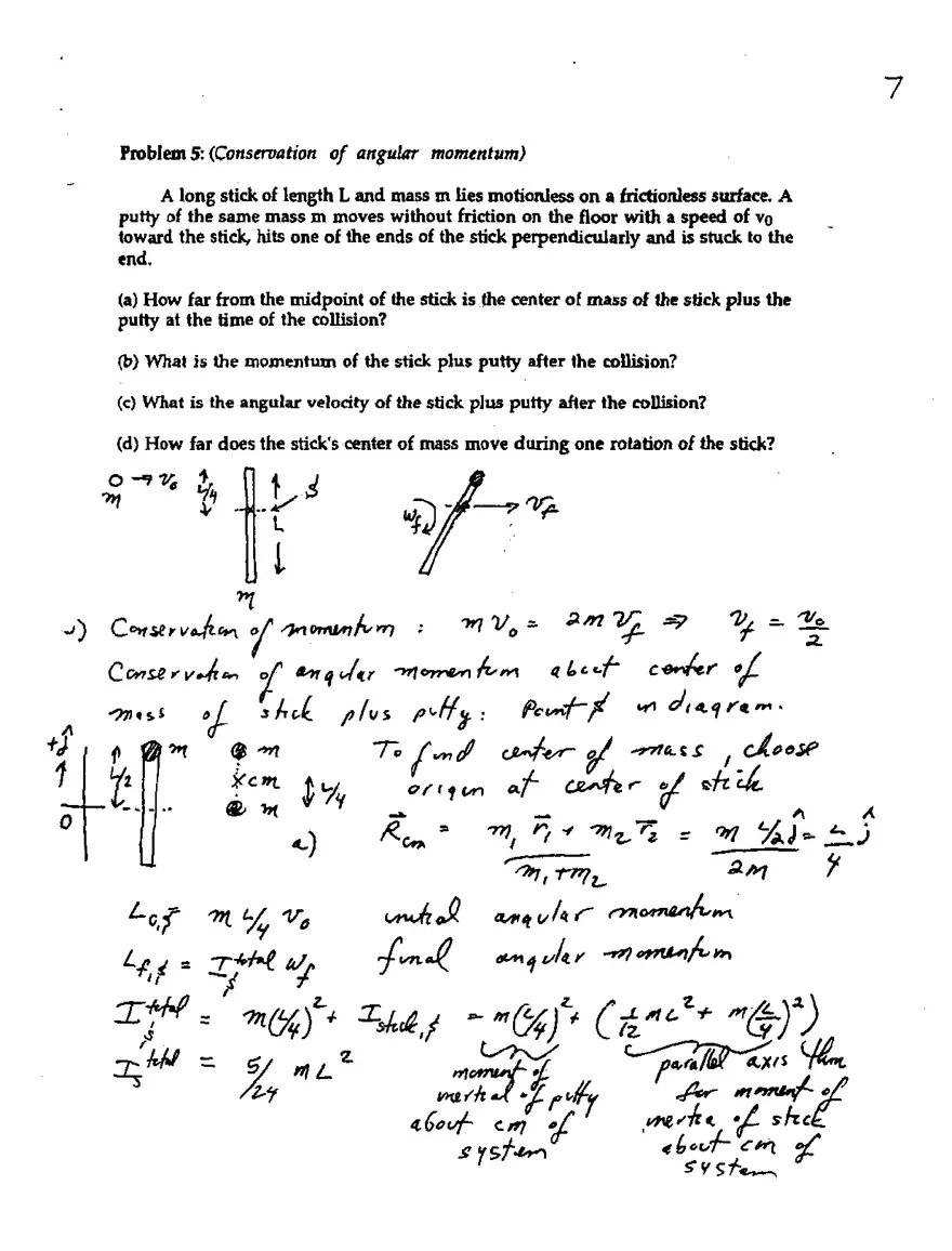 8.01X Practice Final Exam (Solutions) - Page 22