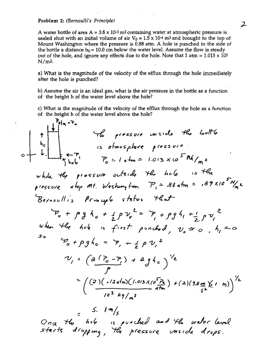 8.01X Practice Final Exam (Solutions) - Page 2