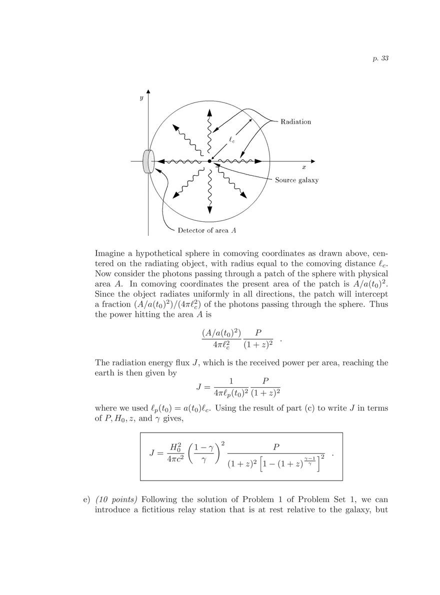 8.286 The Early Universe, Review Problems for Quiz I - Page 27